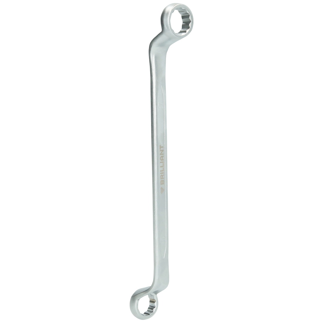Brilliant Tools Doppel-Ringschlüssel, gekröpft, 16 x 17 mm