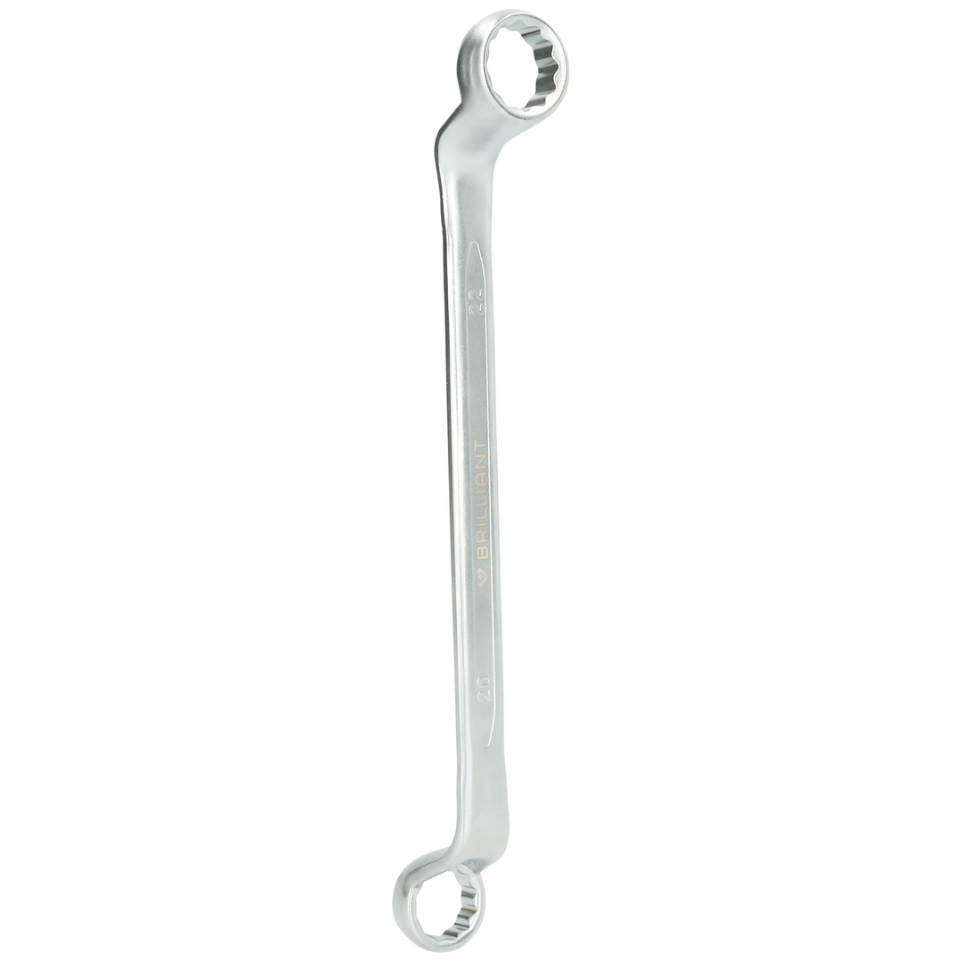 Brilliant Tools Doppel-Ringschlüssel, gekröpft, 20 x 22 mm