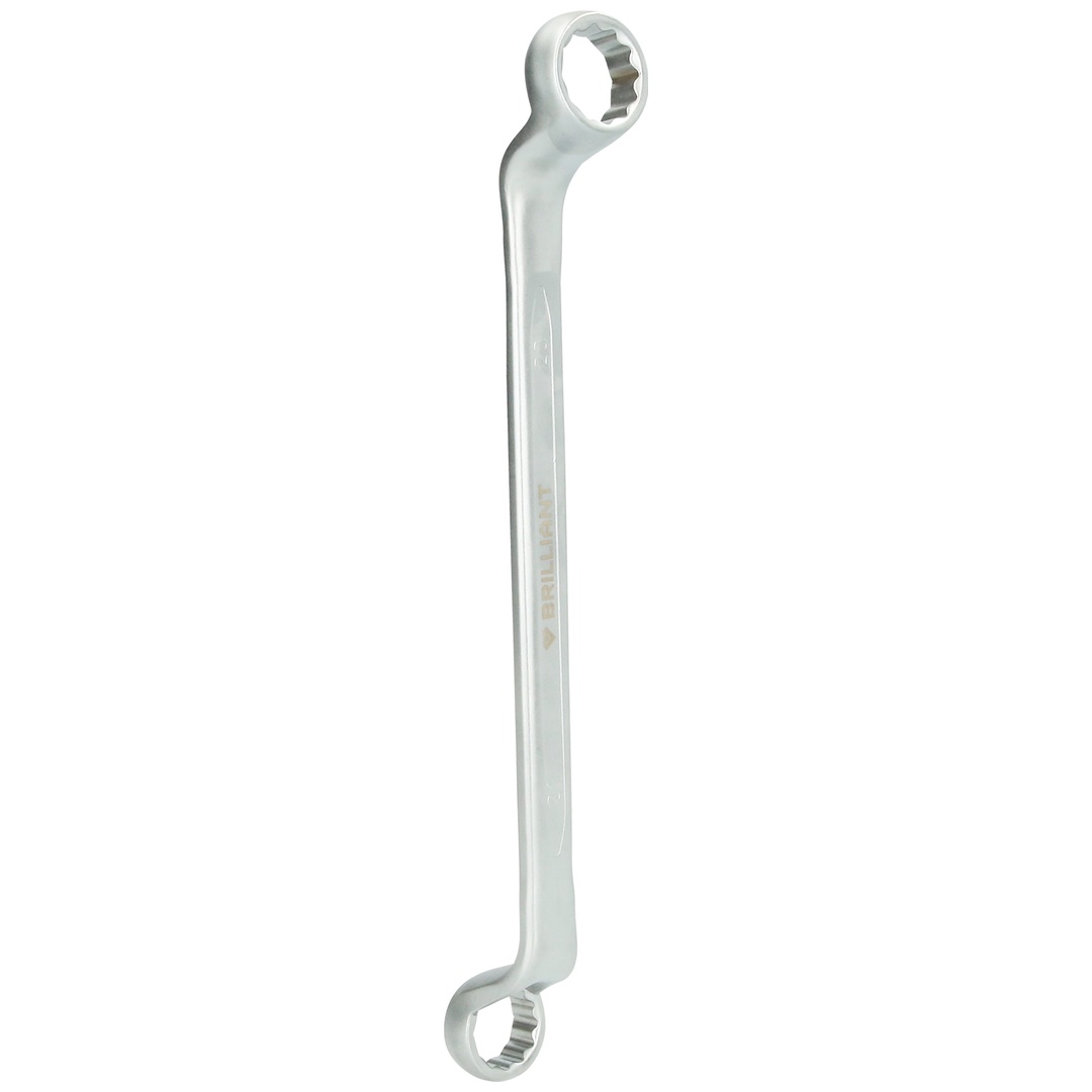 Brilliant Tools Doppel-Ringschlüssel, gekröpft, 21 x 23 mm