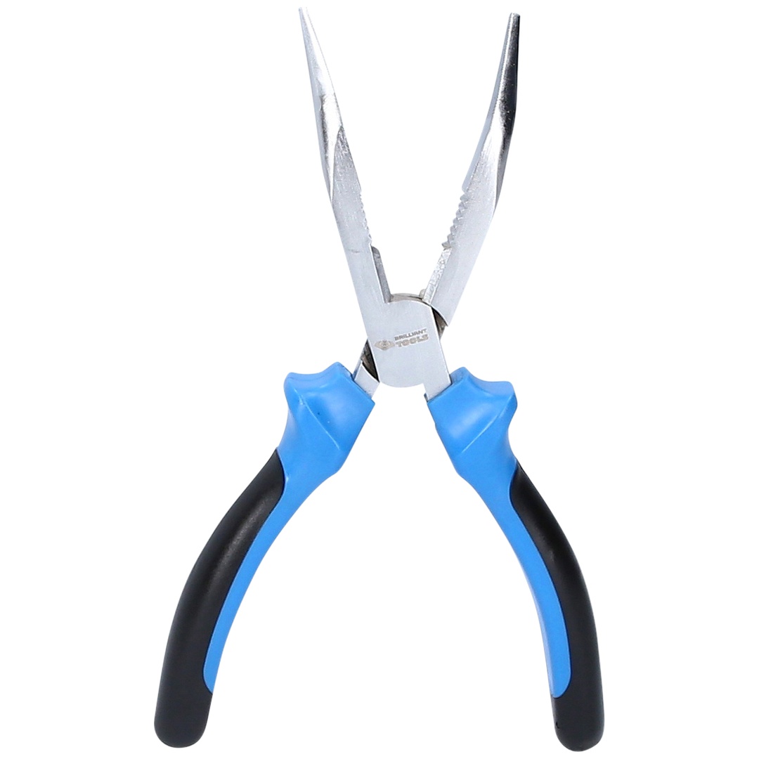 Brilliant Tools Flachrundzange, gebogen, 150 mm