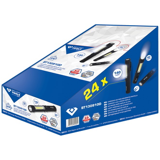 Brilliant Tools 2 in 1 COB-Taschenlampen-Display, 24-tlg.