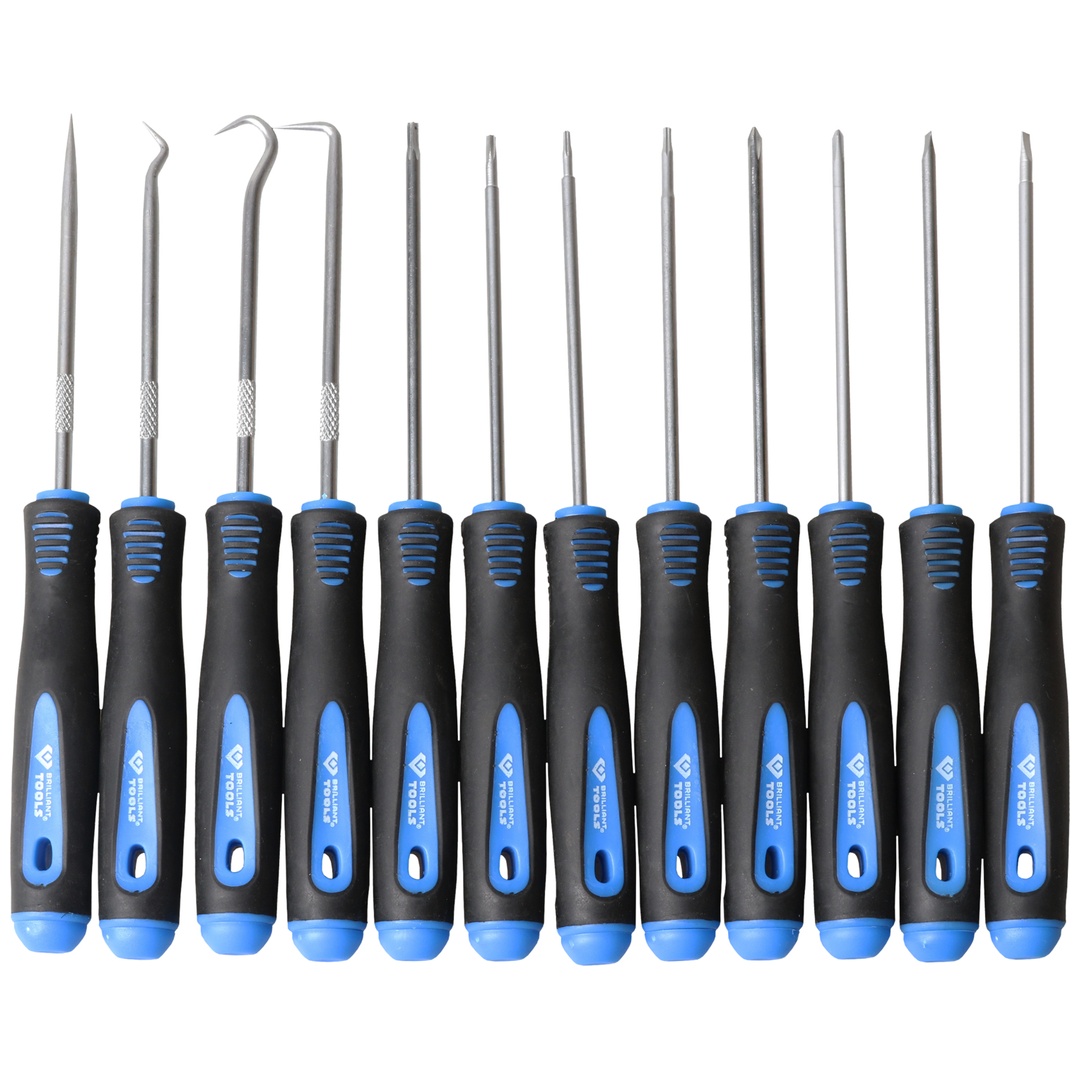 Brilliant Tools Haken- und Schraubendreher-Satz, 12-tlg.