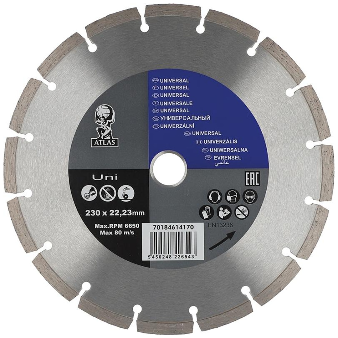 Norton Clipper Diamantblatt für WS Atlas Uni, 230 mm