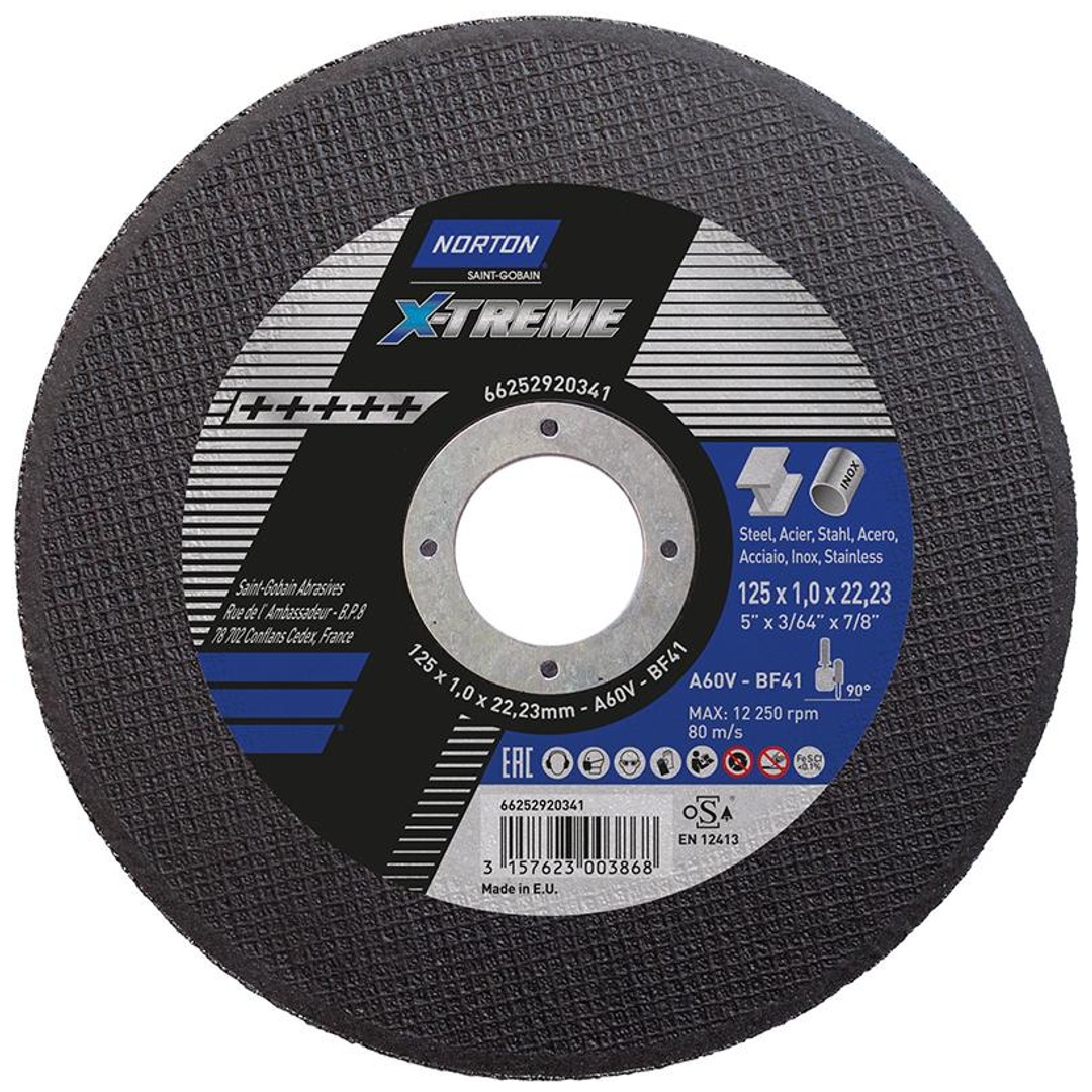 Saint Gobain Norton Clipper Trennscheibe X-Treme 125x1,0 T41