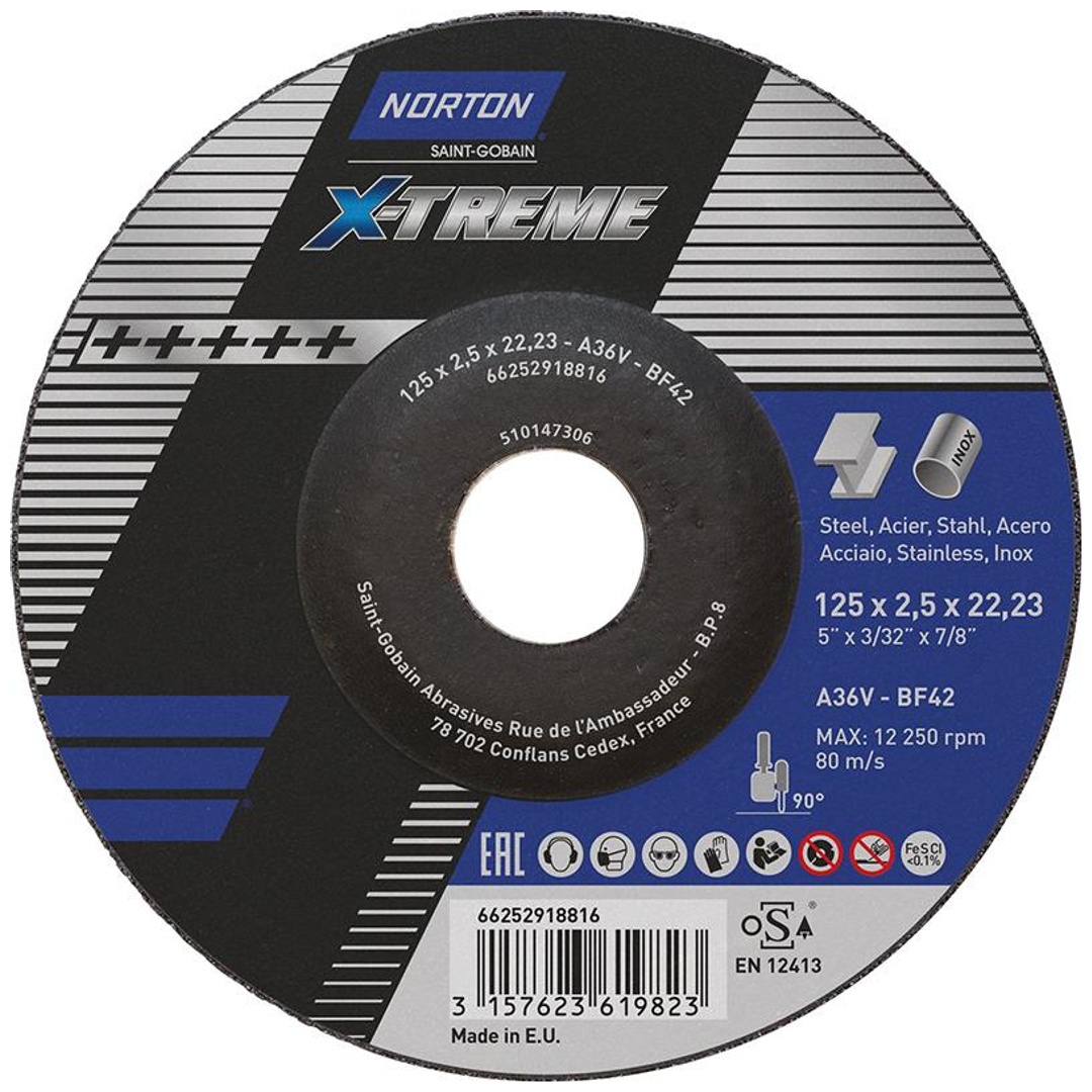 Saint Gobain Norton Clipper Trennscheibe X-Treme 125x2,5 T42