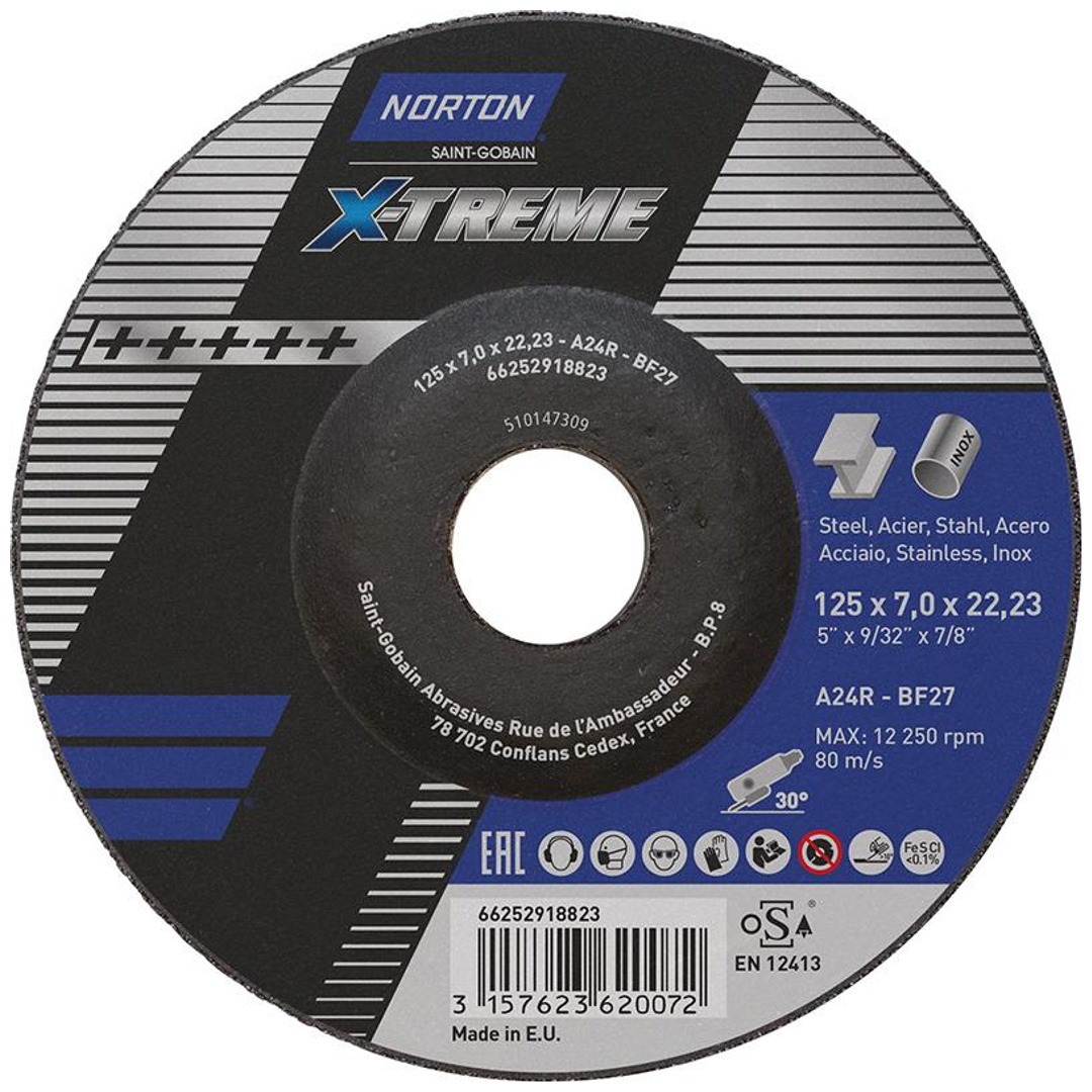 Saint Gobain Norton Clipper Schruppscheibe X-Treme 125x7,0 T27