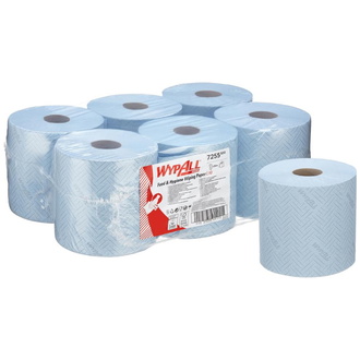 Kimberly-Clark WYPALL L10 Wischtücher Zentralentnahme/Blau/ 1-lagig F2