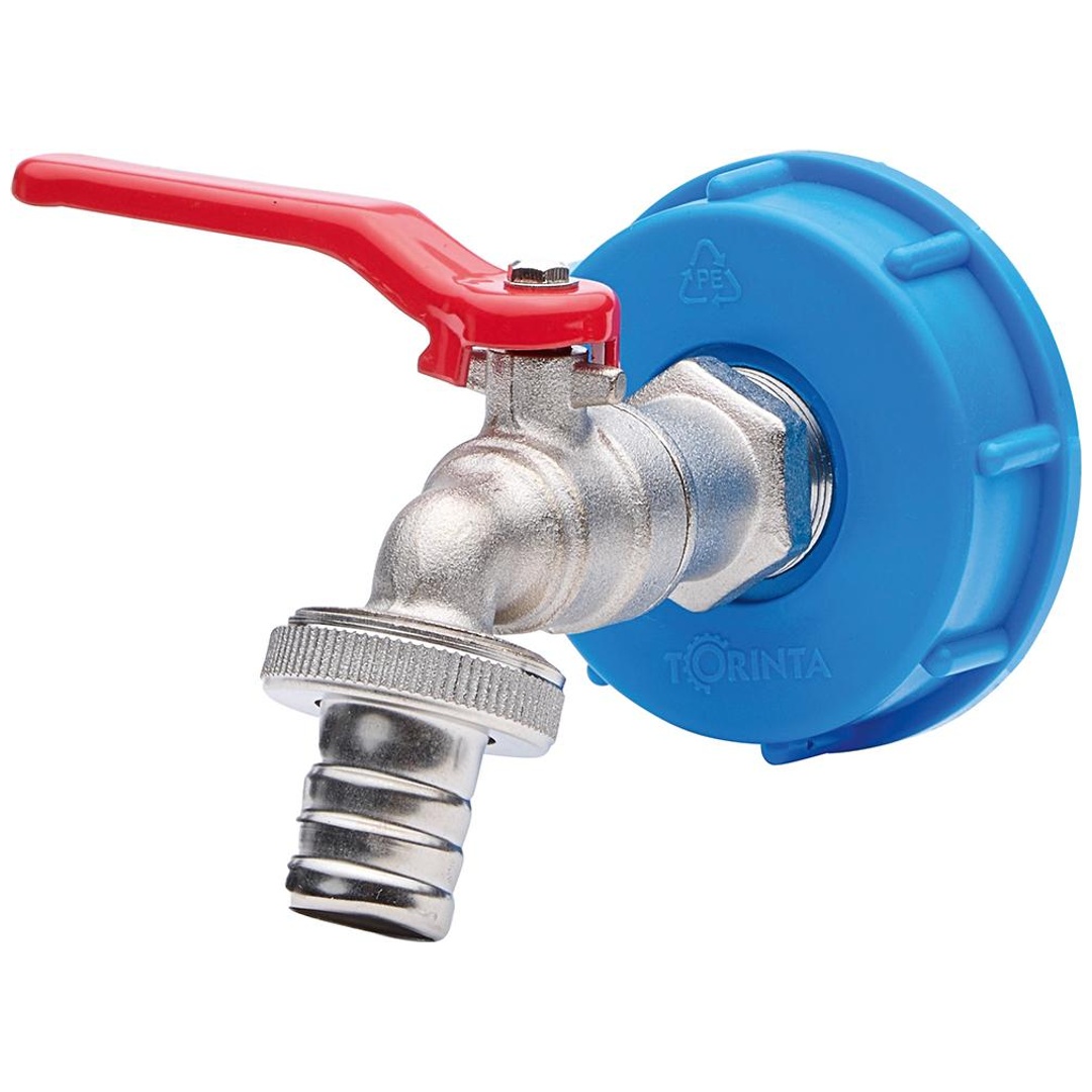 APD Kugelauslaufventil Profi mit IBC-Adapter Sx60, Tülle 3/4