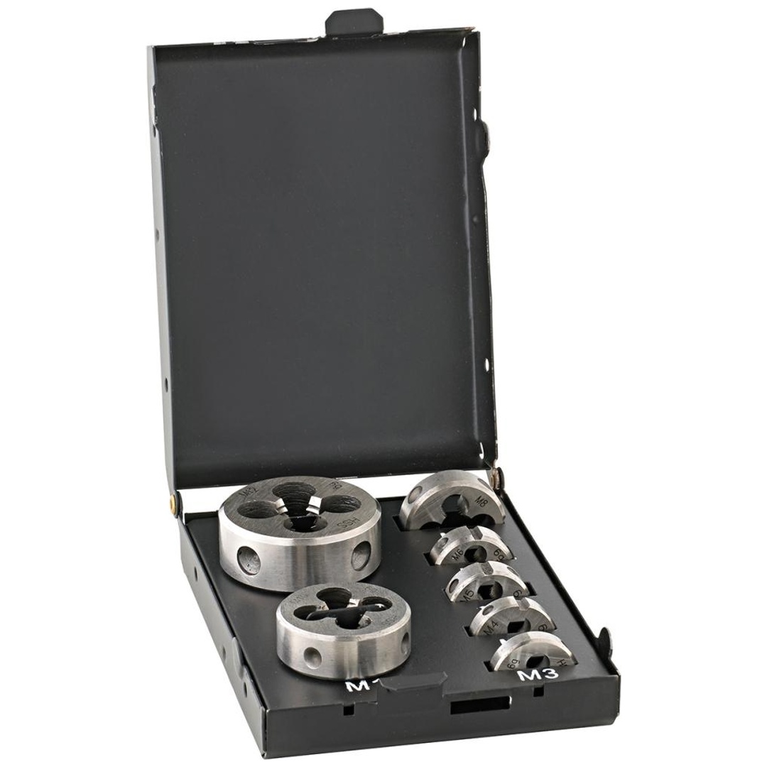 Fortis Schneideisen-Set EN22568 HSS M3-M12 MetallkassetteFORTIS