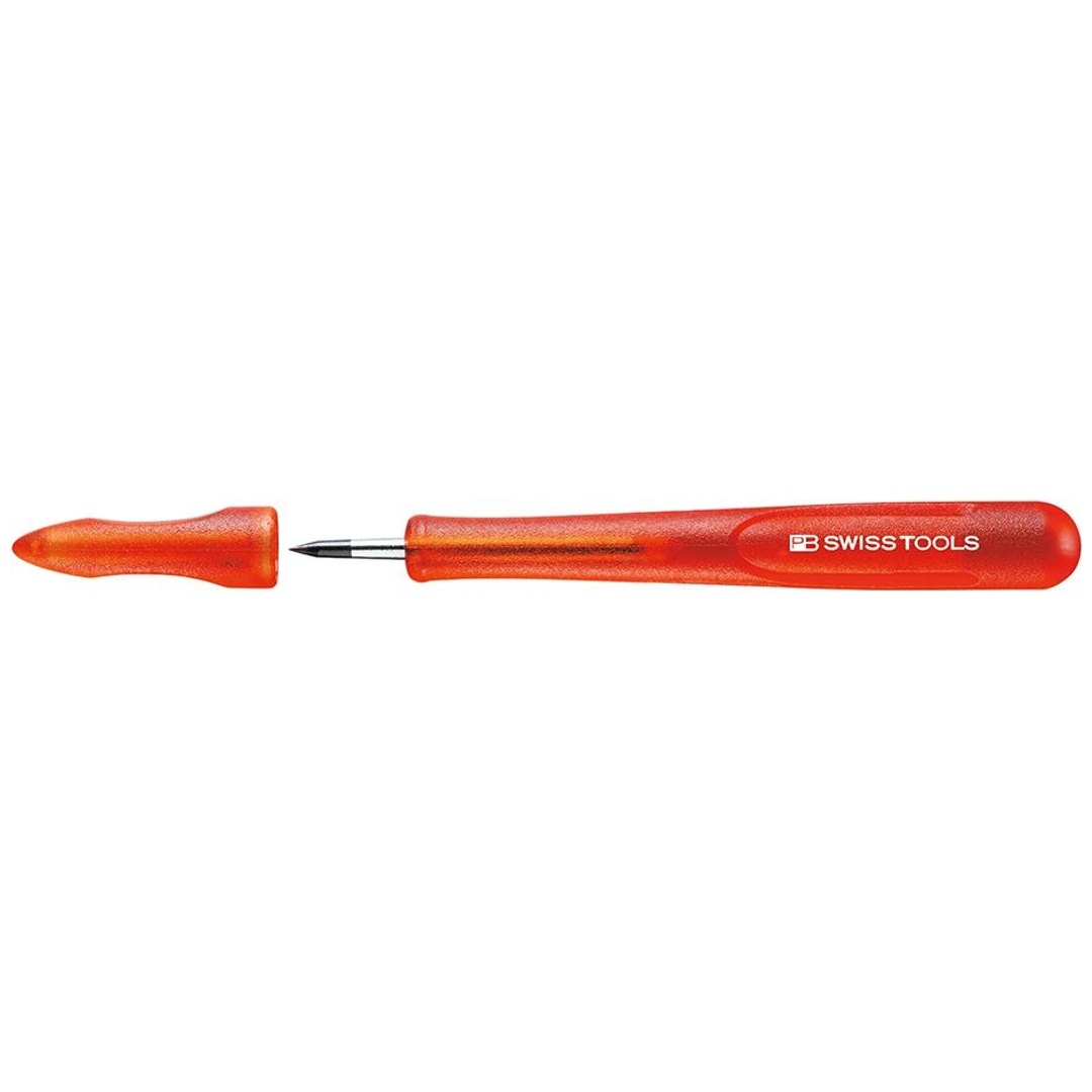 Swiss Tools Reißnadel HM 4x135 mm mit Kappe und Kunststoffgriff PB