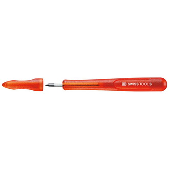 Swiss Tools Reißnadel HM 4x135 mm mit Kappe und Kunststoffgriff PB