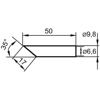 ERSA Ersatz-Lötspitze 17 mm angeschr. SB ERSA