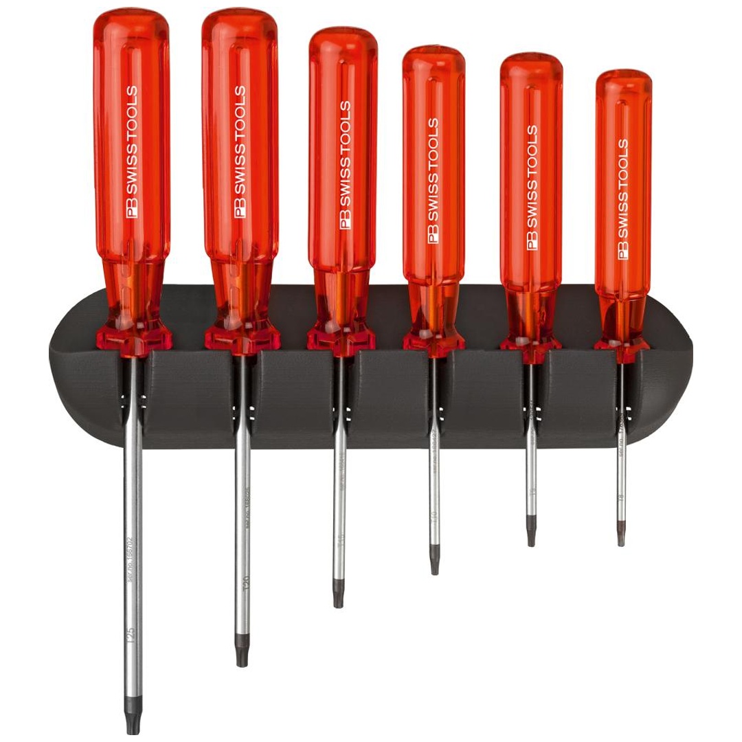 Swiss Tools Schraubendreher-Satz 6-teilig TX im Wandhalter Classic