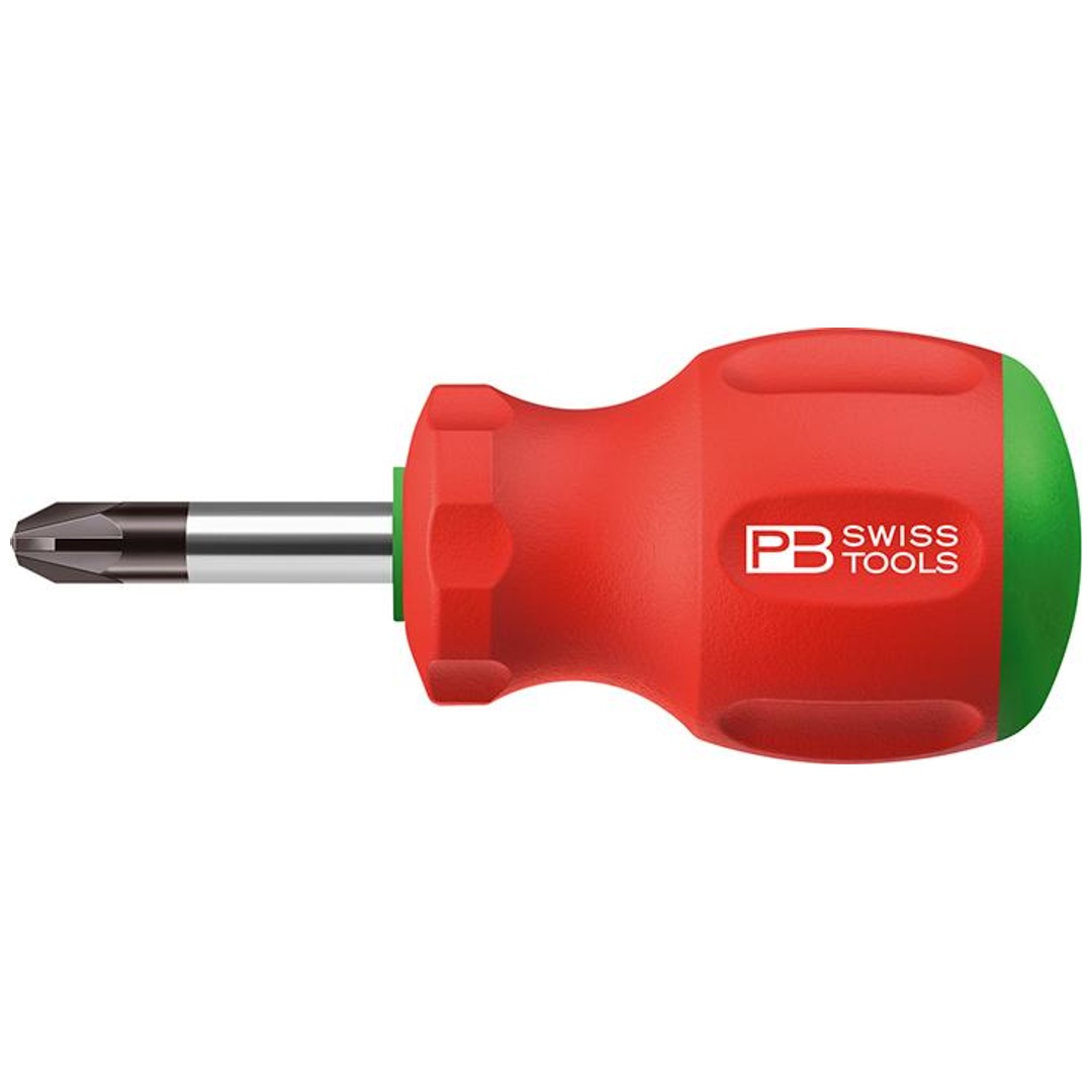 Swiss Tools Schraubendreher Stubby PZ2x 35mm SwissGrip