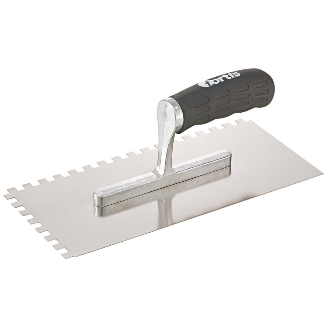 Fortis Glättekelle gezahnt rostfrei 8x 8mm Softgriff