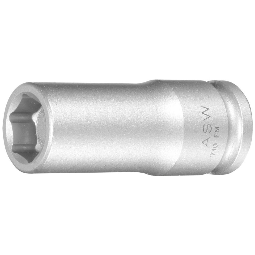 ASW Kraft-Steckschlüssel-Einsatz 3/8, 13 mm Federmagnet lang