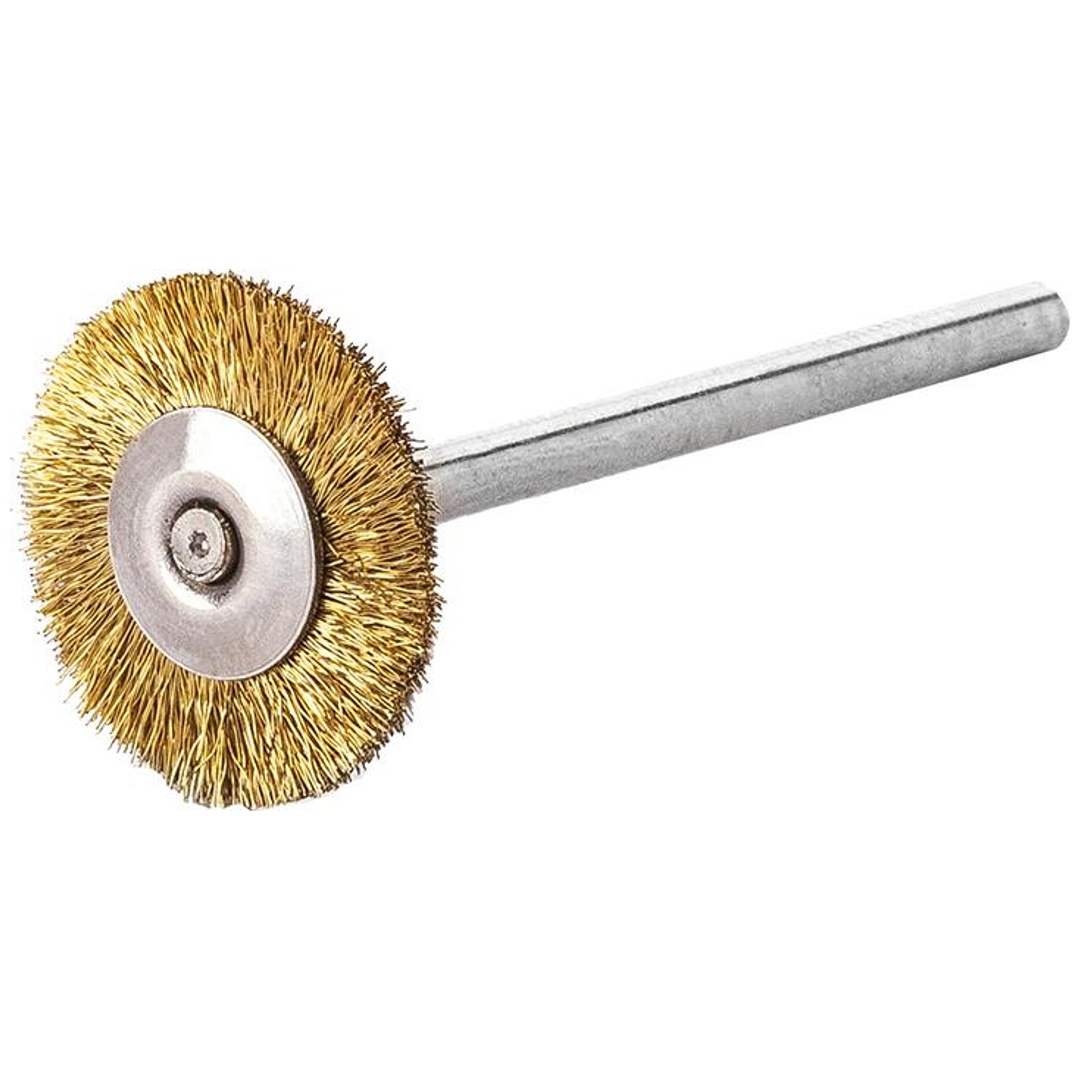 Lessmann Miniatur-Rundbürste Messing gew. 22x0,1mm