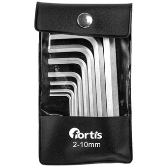 Fortis Winkelschraubendreher- Satz in Tasche 8-teilig 2-10mm