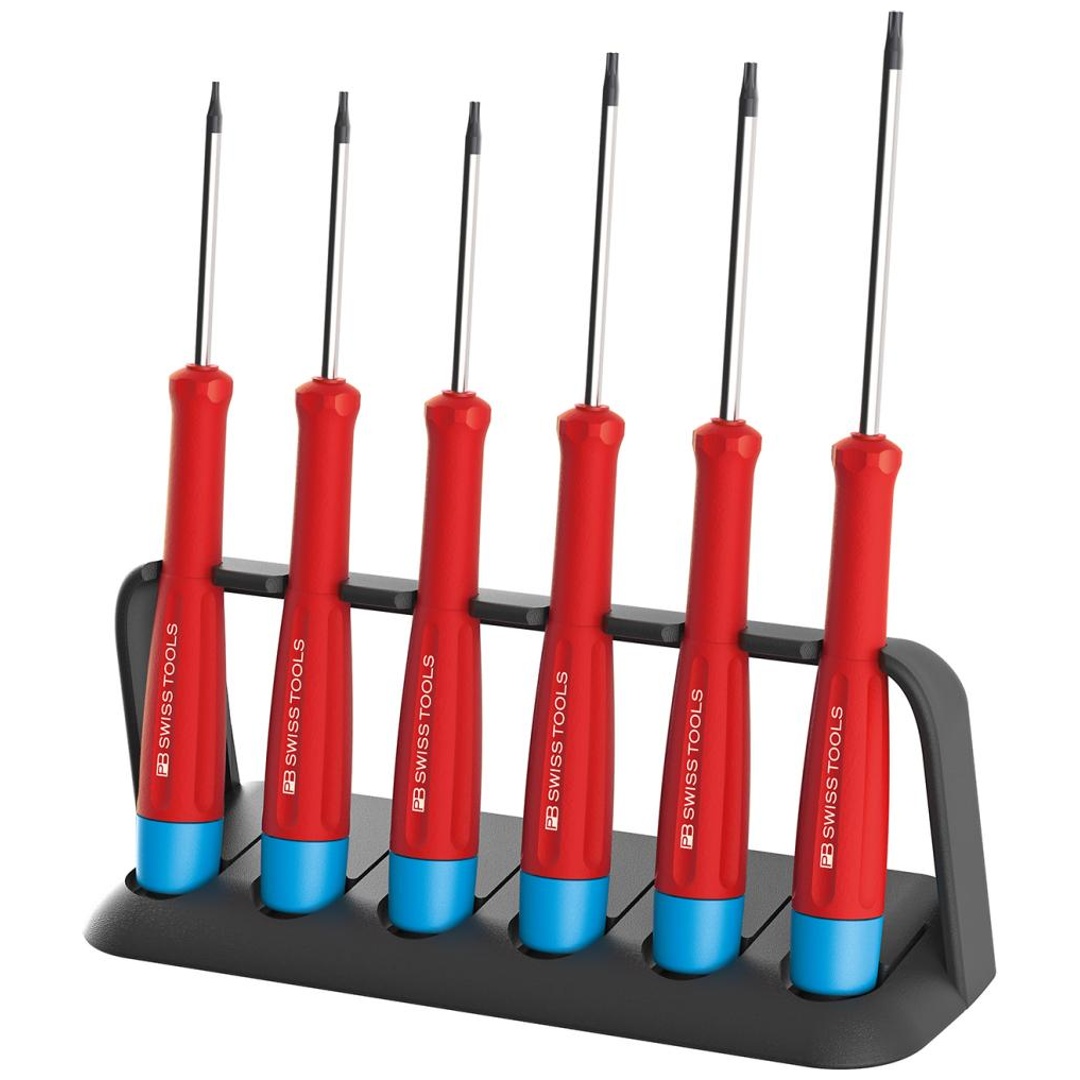 Swiss Tools Elektronik- Schraubendreher-Satz 6-teilig TX