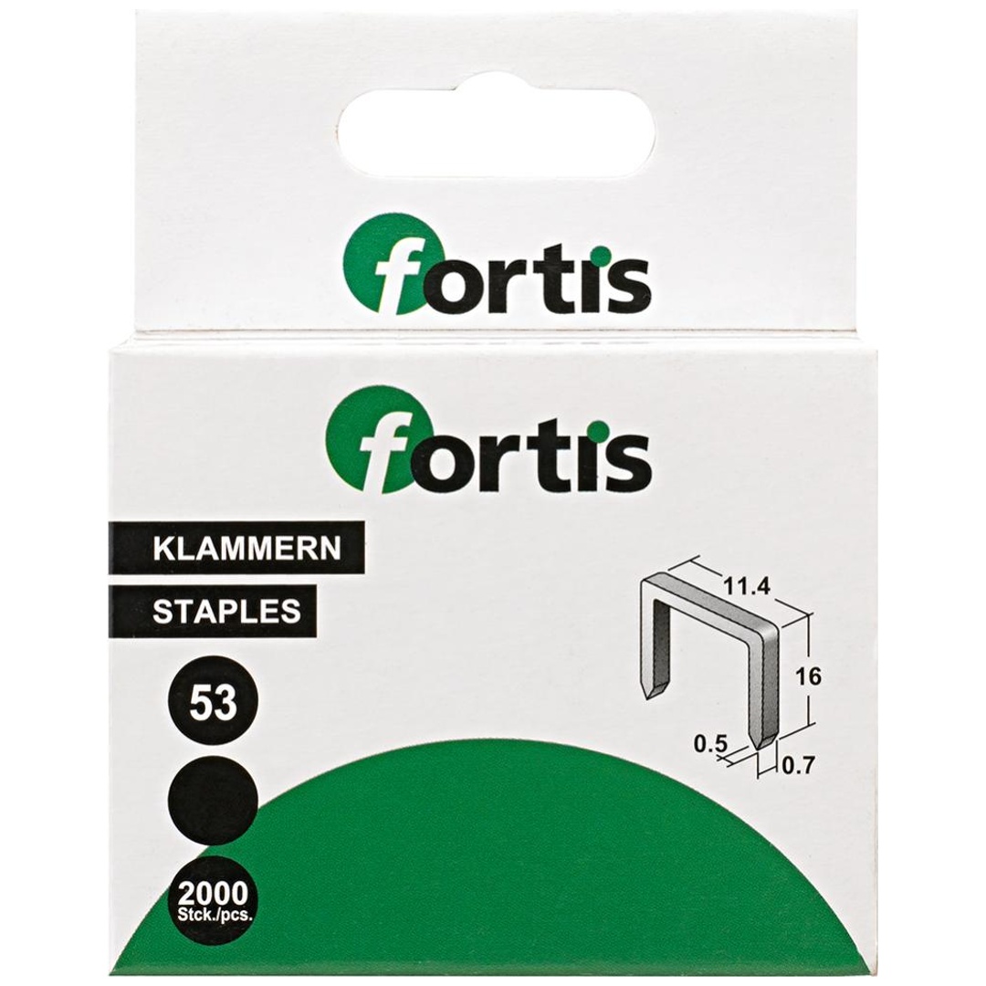 Fortis Feindrahtklammer 8 mm, 2000 Stk.