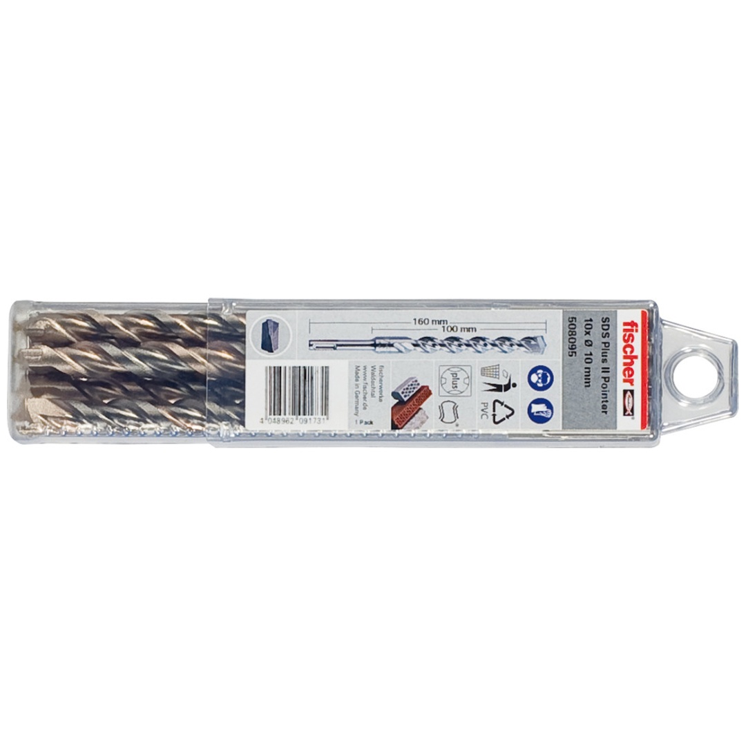 Fischer Hammerbohrer SDS-plus II Pointer 10/100/160 QP