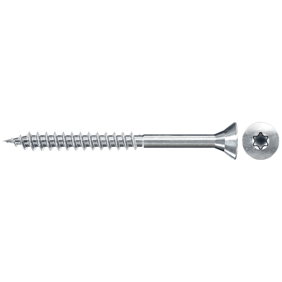 Fischer ClassicFast Spanplattenschraube 4,5x70mm Senkkopf TX verzinkt blau TG