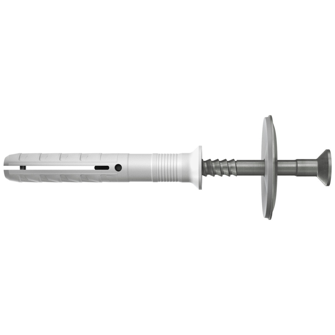Fischer Nageldübel N 6 x 60/30 S D A2 mit Senkkopf und Dichtscheibe