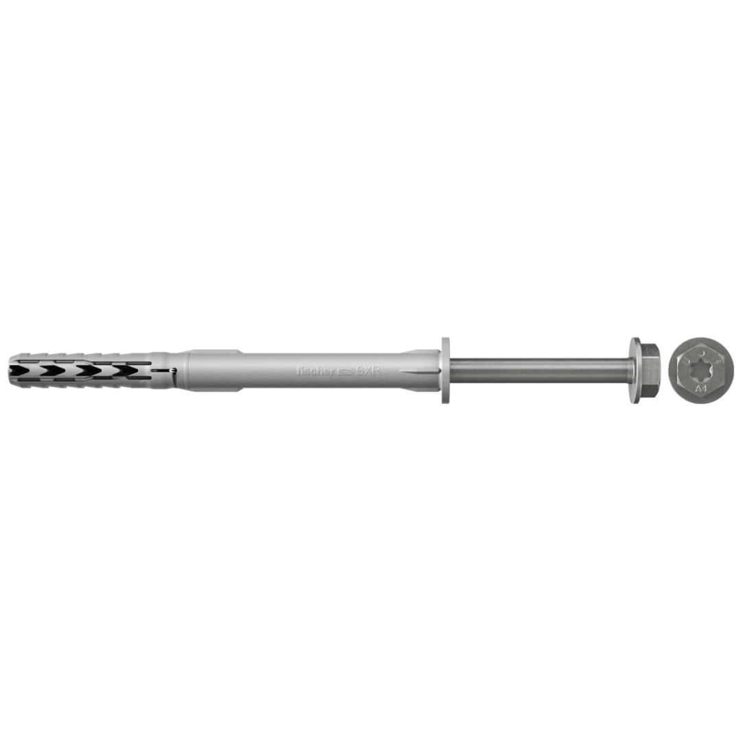 Fischer Langschaftdübel SXR 10 X 180 F US mit Sechskantschraube A4