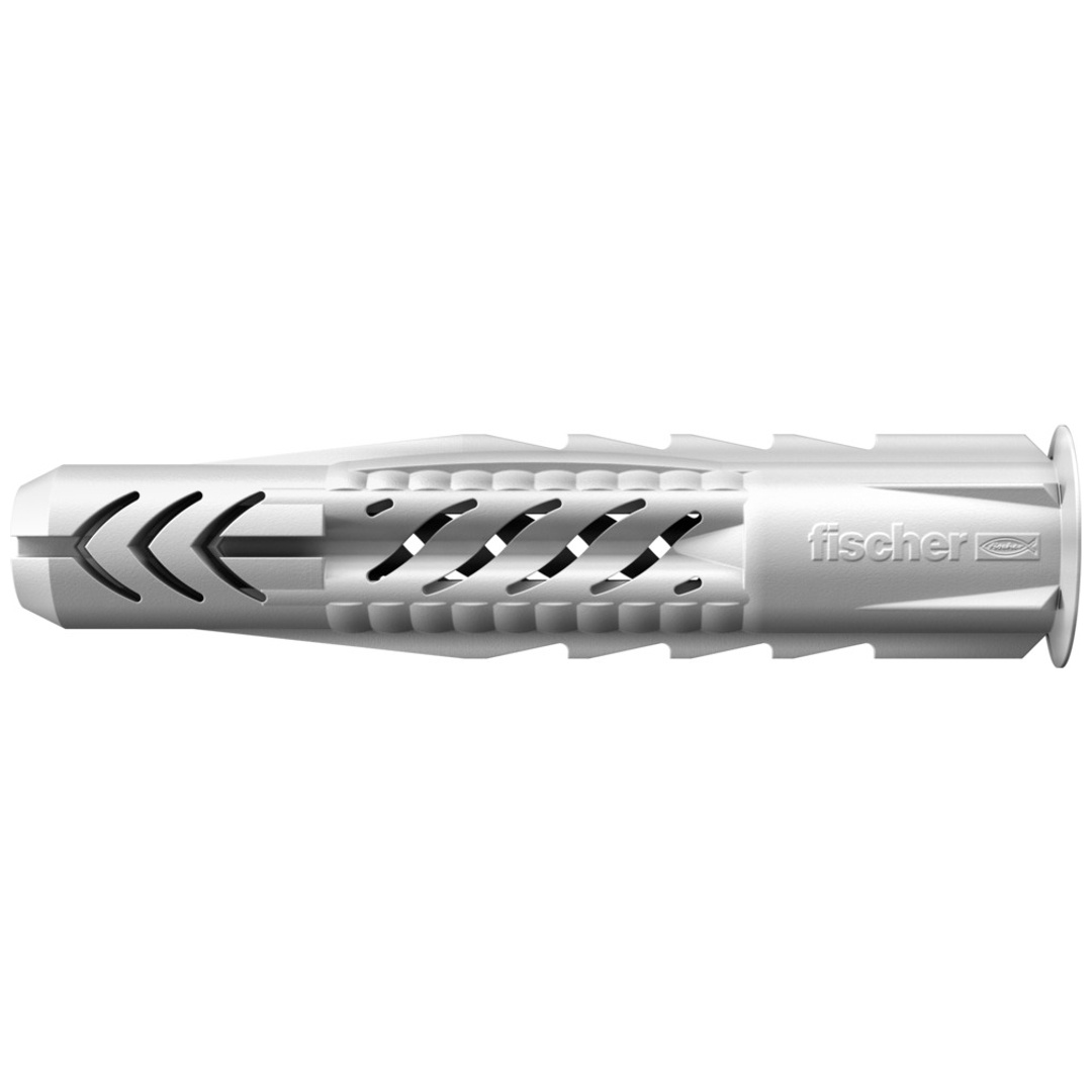 Fischer Universaldübel UX 8 x 50 OH N K mit Rand und weißem Ösenhaken