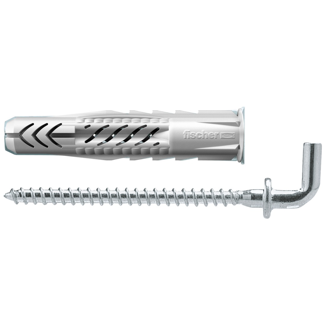Fischer Universaldübel UX 6 x 35 WH mit Rand und Winkelhaken
