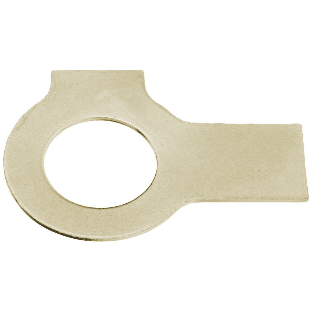 Reidl DIN 463 Scheiben mit zwei Lappen, 21 x 37 x 1 Messing blank