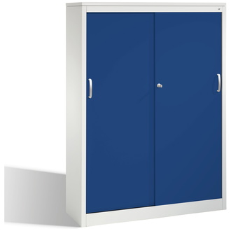 C+P Schiebetürenschrank Acurado-2000 1200 x 1600 x 400 lichtgrau/enzianblau, Modell 2048-1200