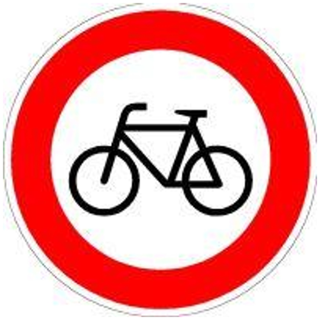 Verkehrszeichen 254 Ronde 600 mm, Verbot für Radfahrer, RAL-Gütezeichen Folie RA2