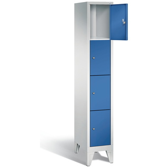 C+P Schließfachschrank Classic 320 x 1850 x 500 enzianblau/lichtgrau, Modell 8010-104