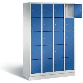 C+P Schließfachschrank Classic 1190 x 1800 x 500 enzianblau/lichtgrau, Modell 8020-405