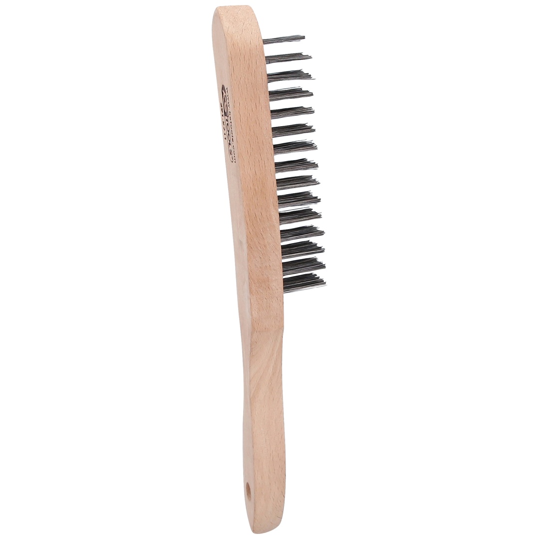 KS Tools Stahl-Handdrahtbürste 4-reihig, 290 mm