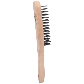 KS Tools Stahl-Handdrahtbürste 4-reihig, 290 mm