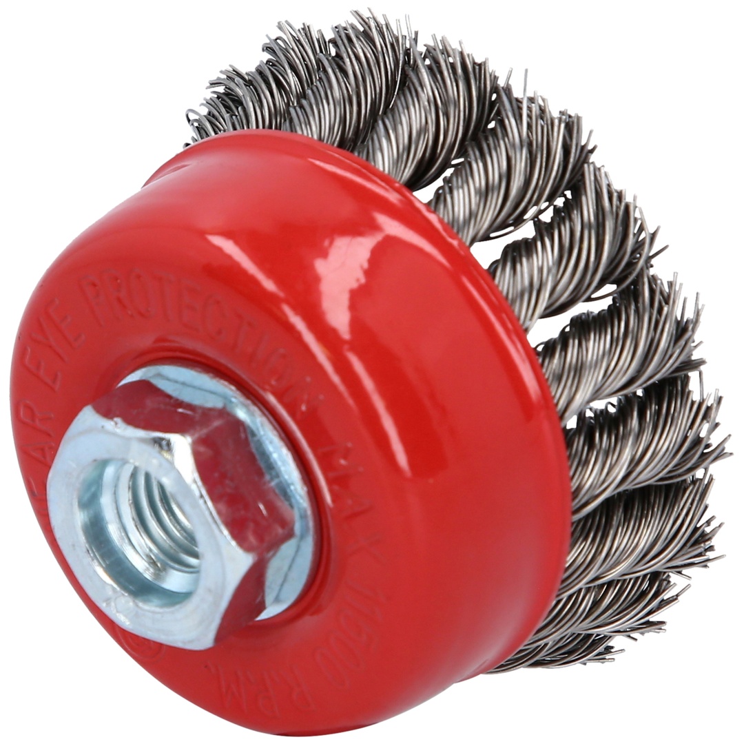 KS Tools Rostfreie Stahldrahttopfbürste 0,5 mm, Ø 75 mm