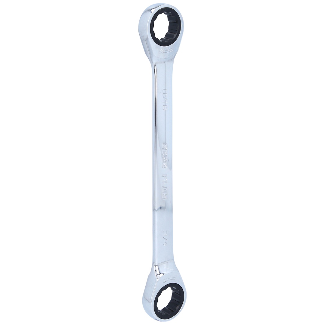 KS Tools GEARplus Doppel-Ratschenringschlüssel 11/16x3/4