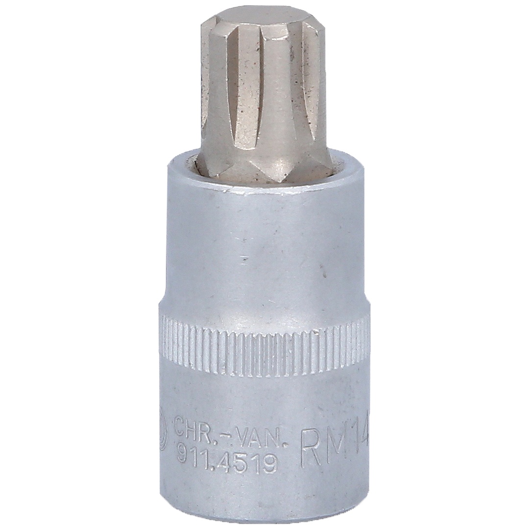 KS Tools Bit-Stecknuss für RIBE-Schrauben, M14, Länge 55 mm