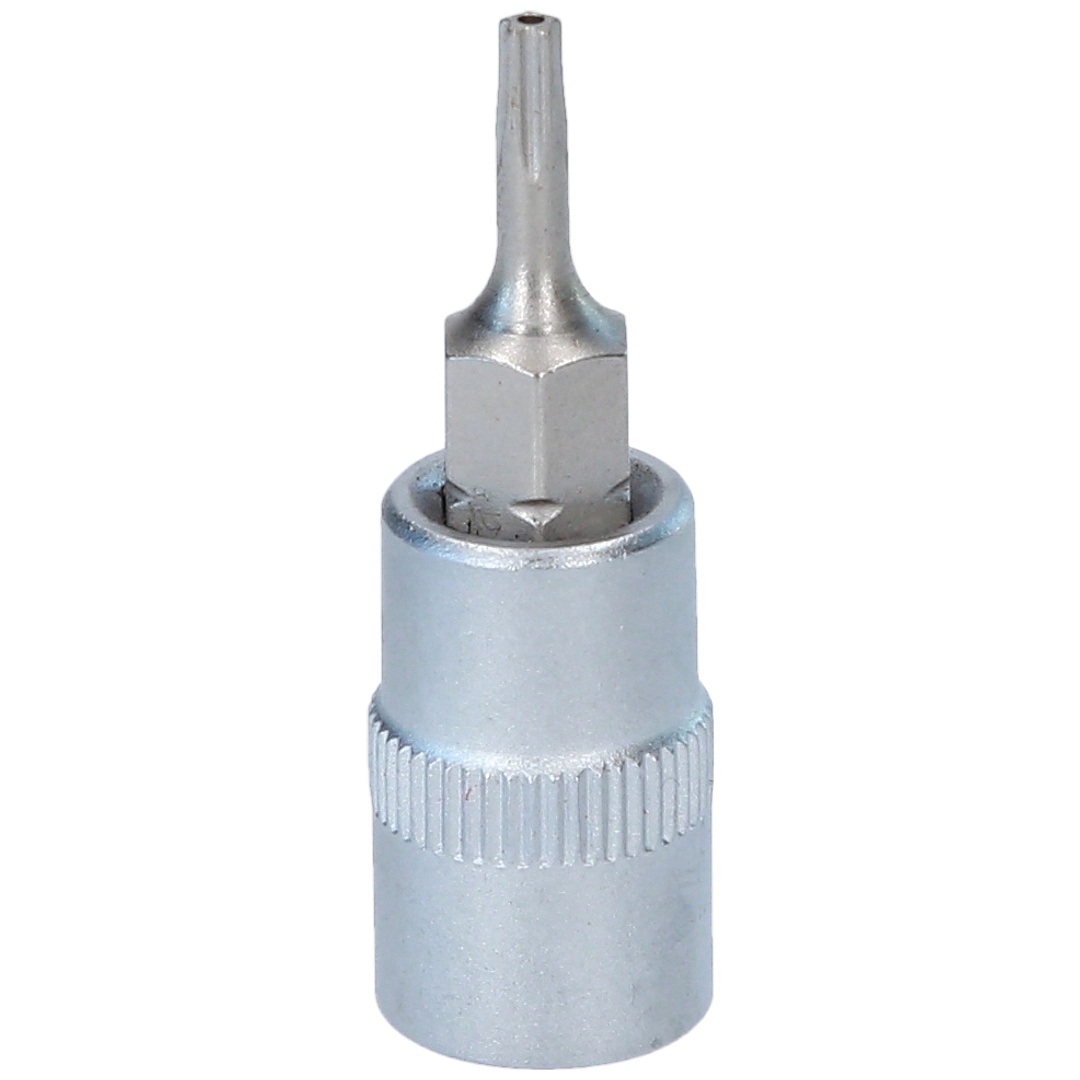 KS Tools 1/4 Bit-Stecknuss, Fünfstern mit Stirnlochbohrung, TS8
