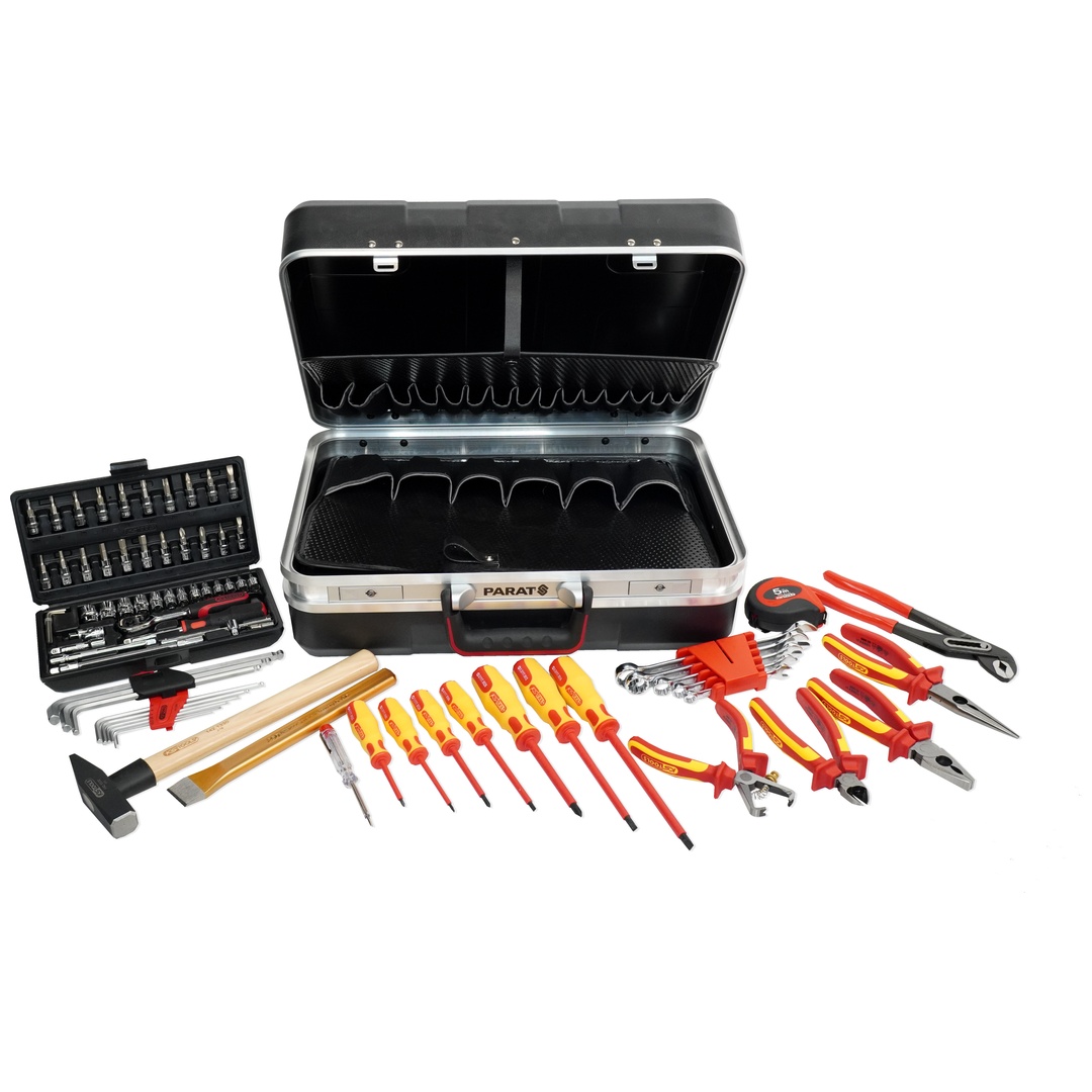 PARAT / KS Tools Werkzeugkoffer bestückt, Hausmeisterkoffer 80-tlg.