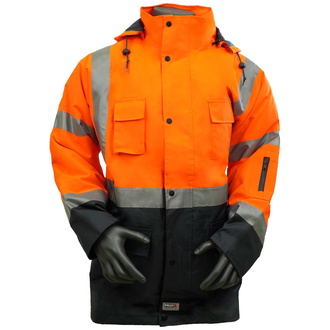 PROFIL Warn- und Wetterschutzparka orange, Gr. S