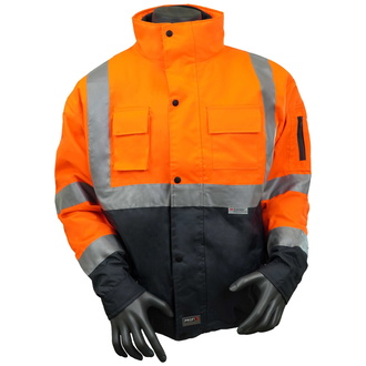 PROFIL Warn- und Wetterschutzjacke Comfort orange, Gr. S