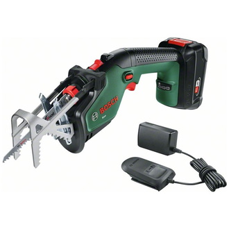 Bosch Akku-Gartensäge Keo 18 V, incl. 1x Akku PBA 2 Ah, Ladegerät, Sägeblatt, Karton