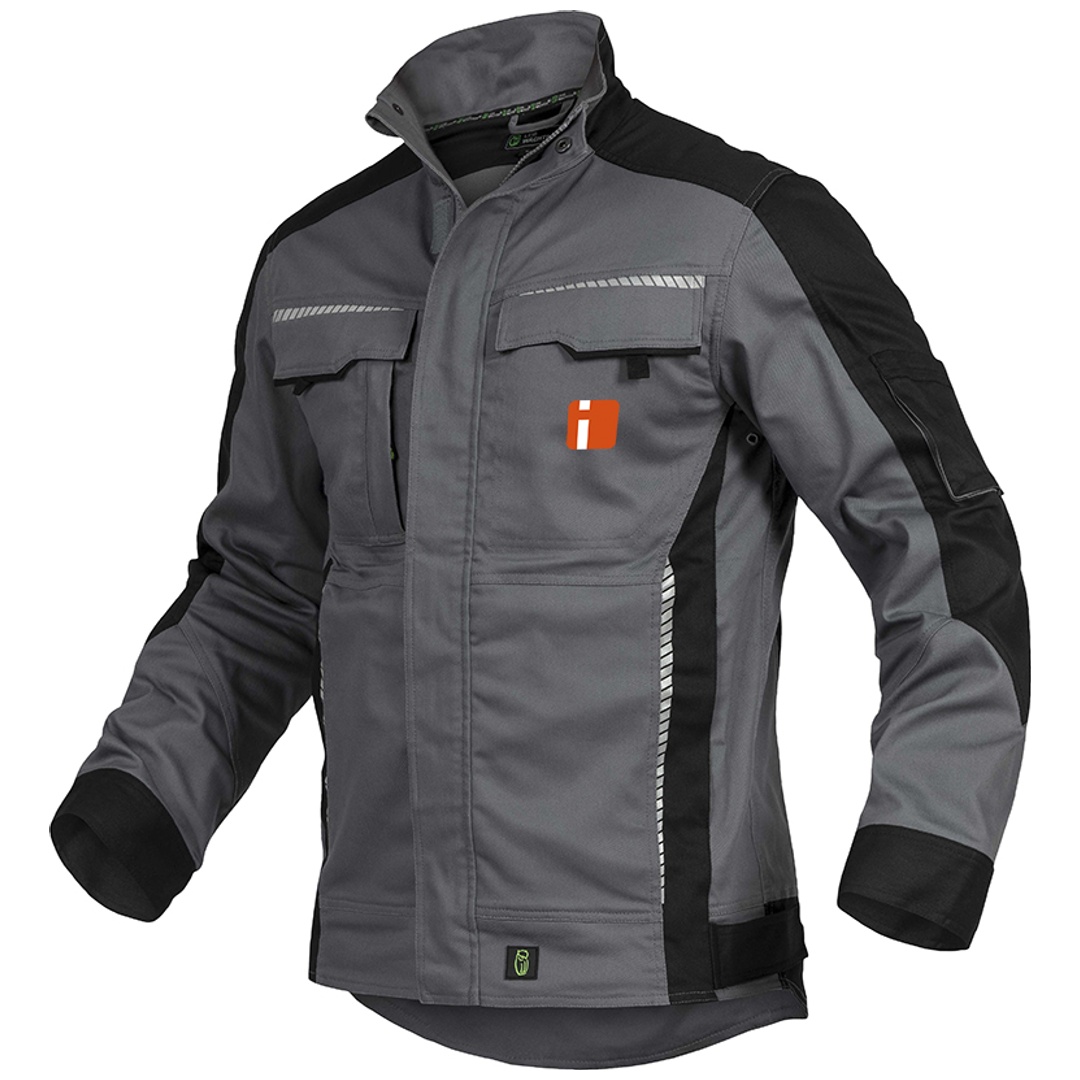 Tauber Bau-Leibwächter Bundjacke Flex-Line FLEXJ27 Gr. L grau/schwarz
