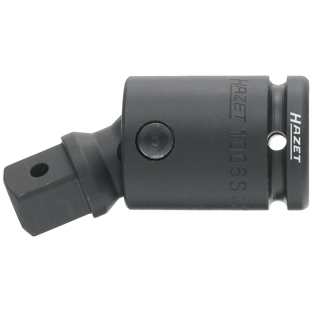 Hazet Schlag-Maschinenschrauber Gelenkstück 1006S, 3/4 (20 mm) Vierkant hohl, 3/4 (20 mm) Vierkant massiv, Länge 99 mm