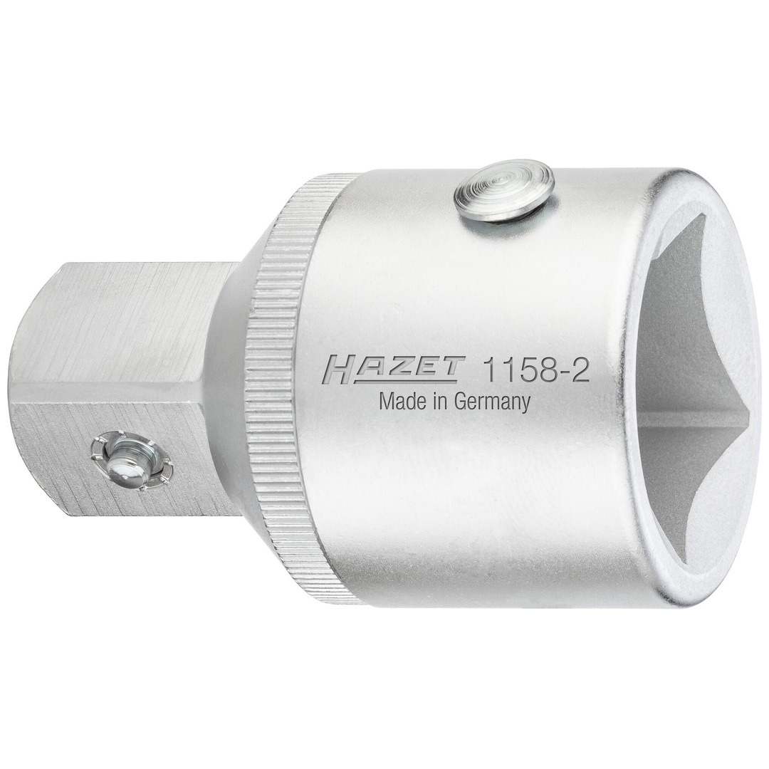 Hazet Reduzierstück 1158-2, 1 (25 mm) Vierkant hohl, 3/4 (20 mm) Vierkant massiv, Länge 70 mm