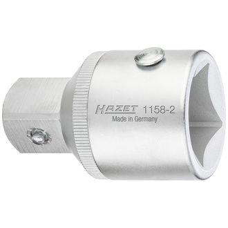 Hazet Reduzierstück, Vierkant hohl 25 mm (1"), Vierkant massiv 20 mm (3/4"), 70 mm