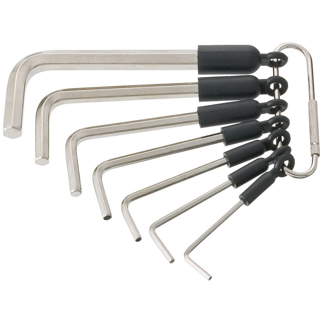Hazet Winkelschraubendreher Satz 2100/7R, Innen Sechskant Profil, 7-tlg., 2, 2,5, 3, 4, 5, 6, 8